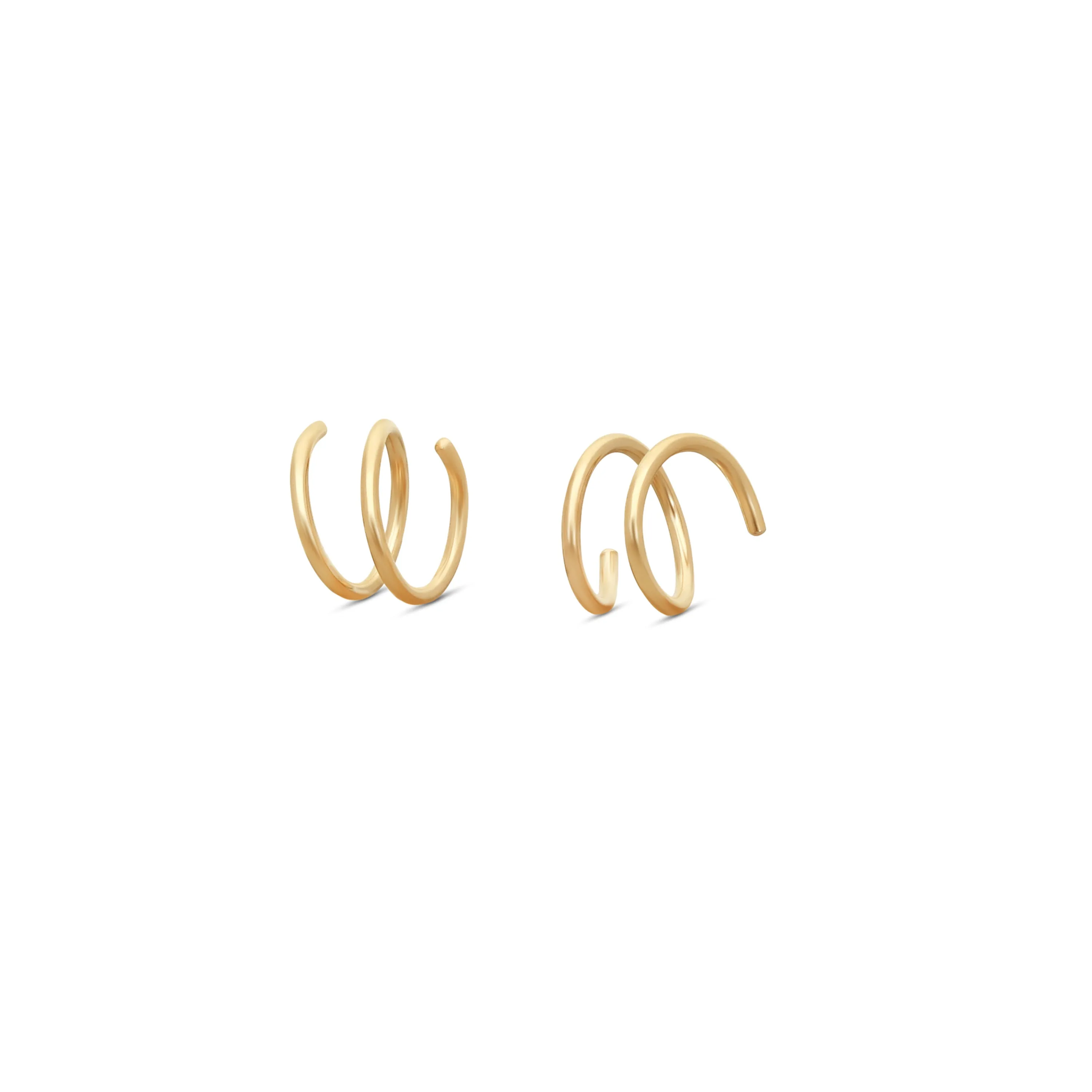Cora Corkscrew Mini Hoops sold by INTERMIX product image thumbnail 3