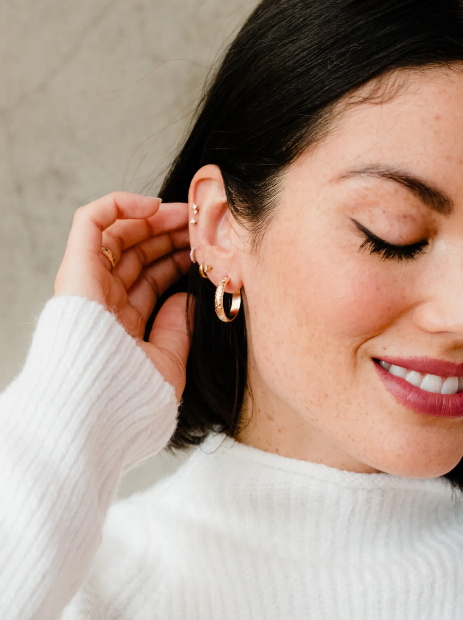 Filigree Hoops sold by INTERMIX product image thumbnail 2