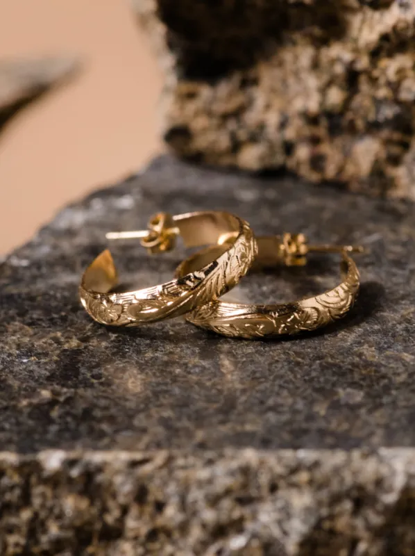 Filigree Hoops made by Able