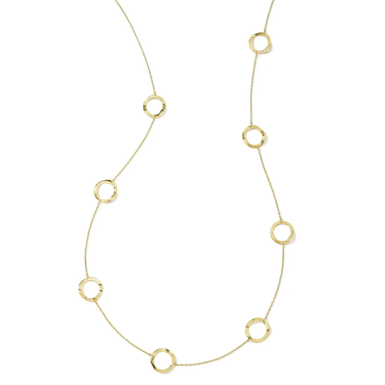 Wavy Circle Station Necklace 50" sold by Ippolita