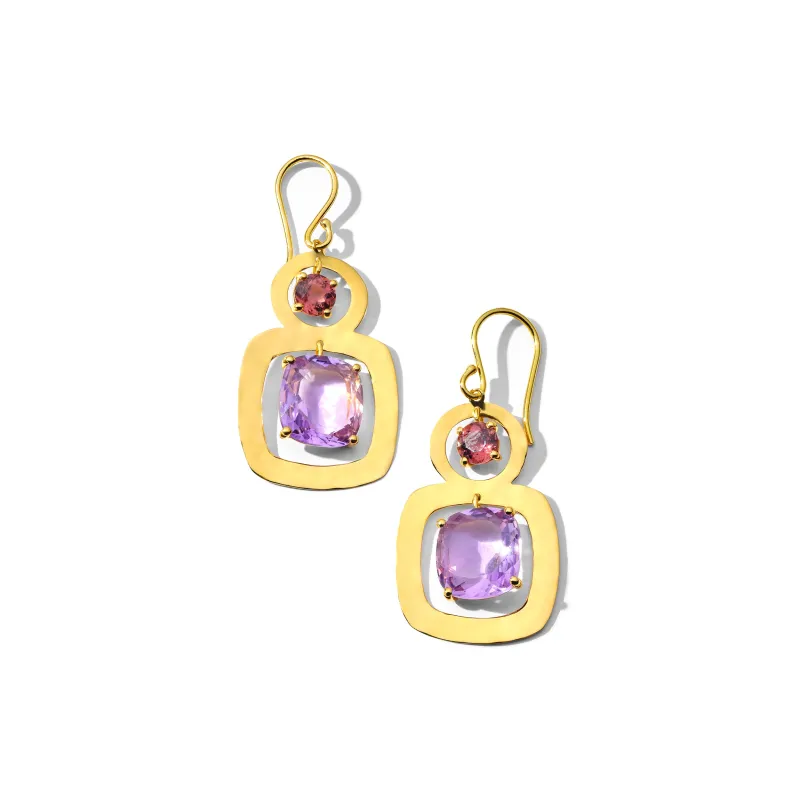 Crinkle 2-Stone Earrings made by Ippolita