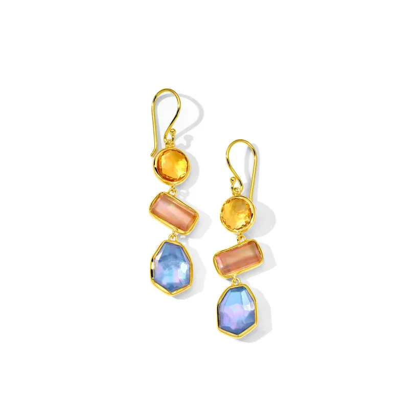 Small 3-Stone Drop Earrings sold by Ippolita