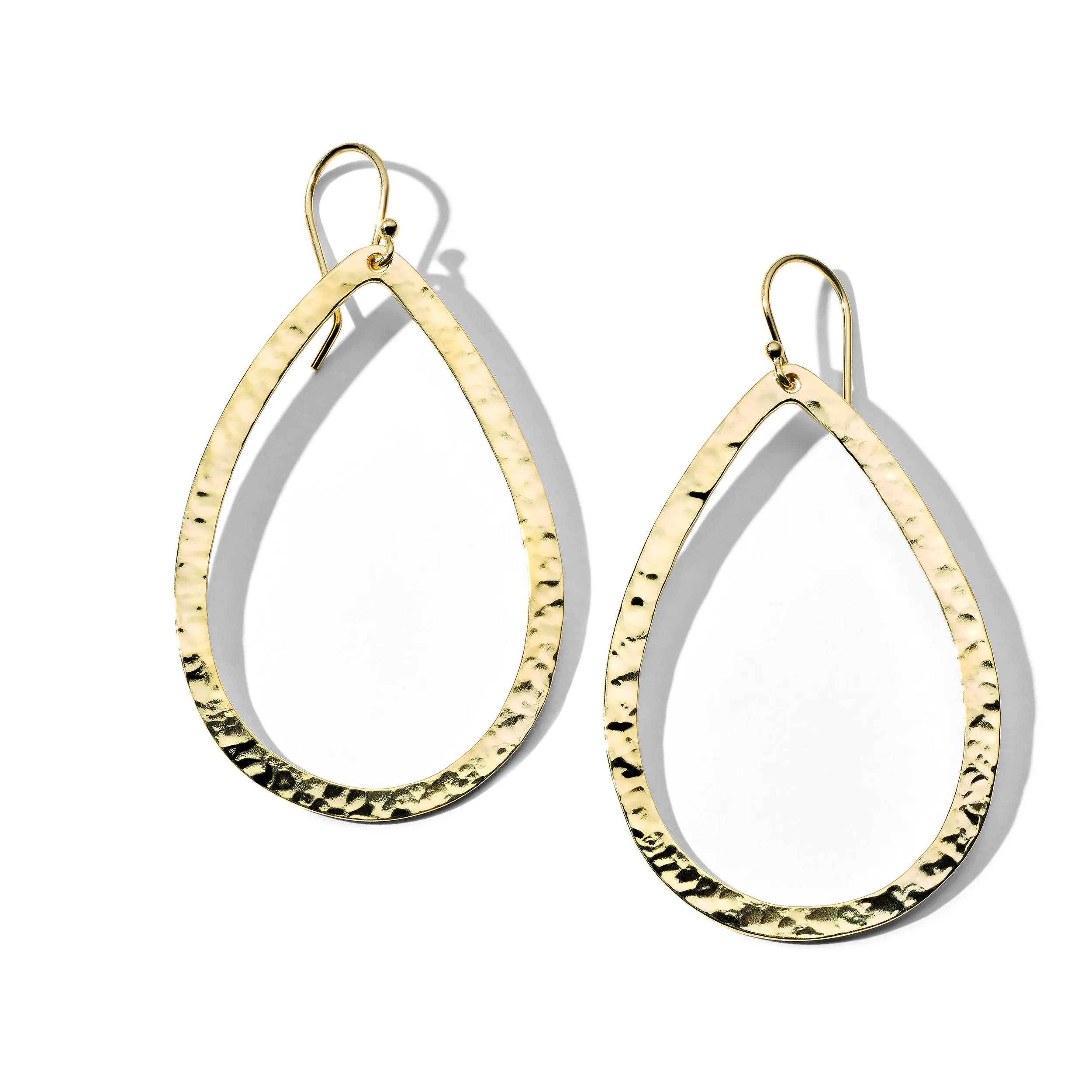Large Hammered Drop Earrings sold by Ippolita