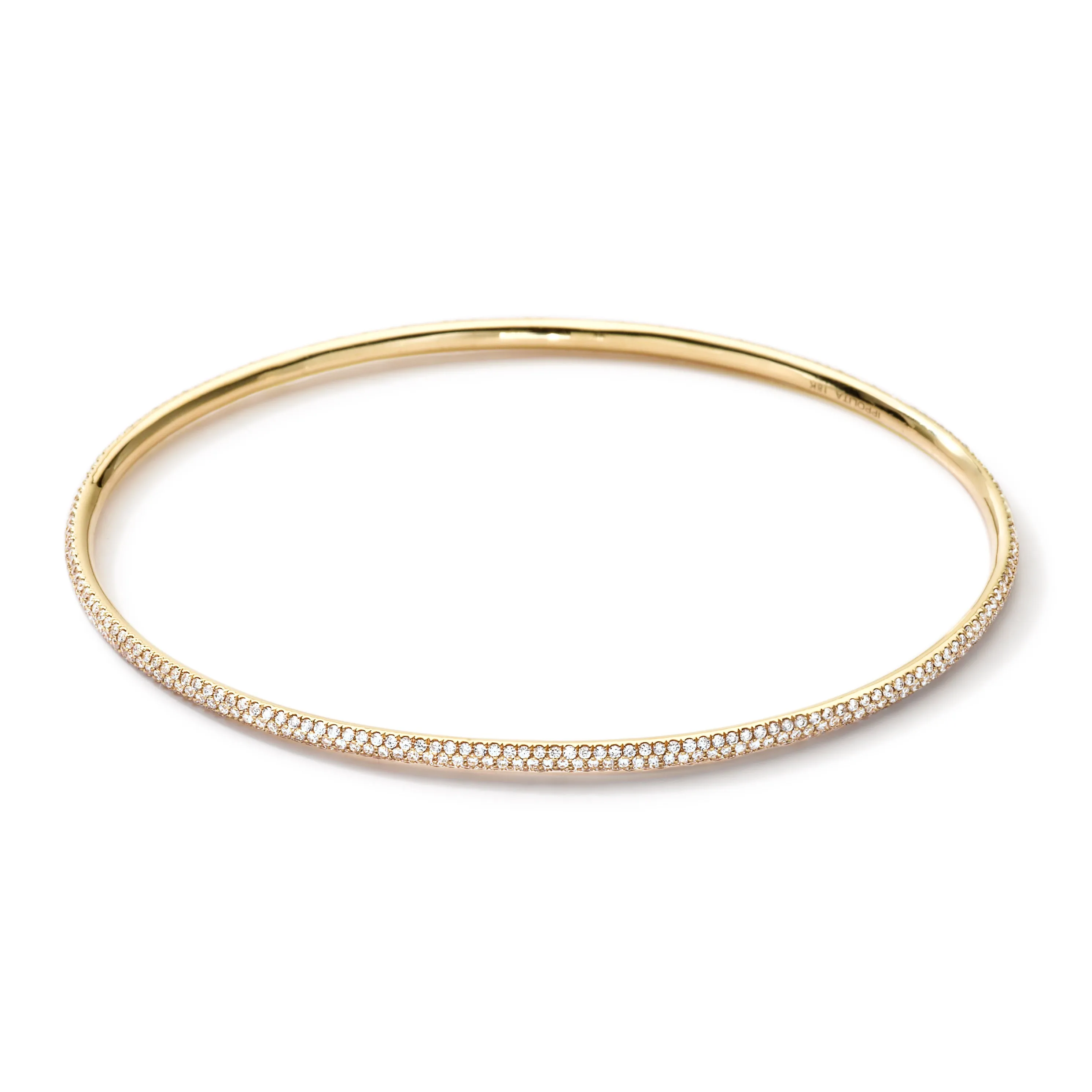 Three-Row Pavé Bangle (2.30ctw) sold by Ippolita