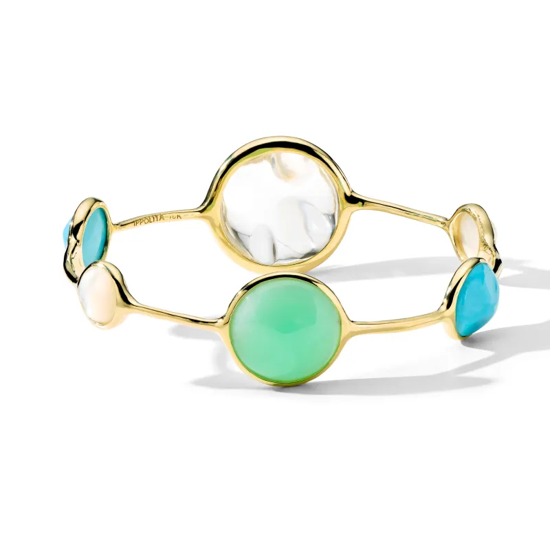 Baroque 6-Stone Bangle in Pacific sold by Ippolita