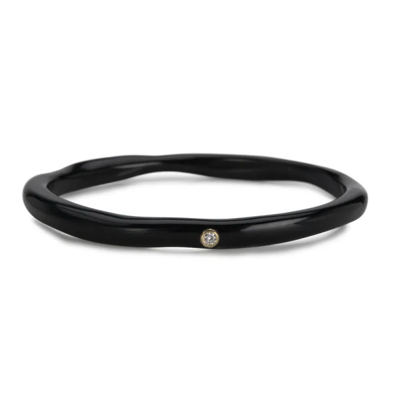 2 Diamond Black Resin Bangle (0.06ctw) sold by Ippolita