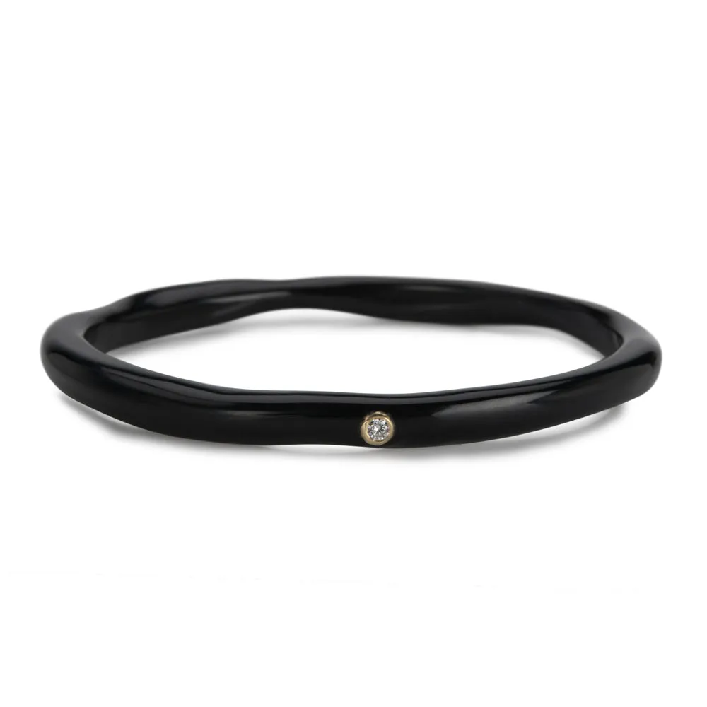 2 Diamond Black Resin Bangle (0.06ctw) sold by Ippolita