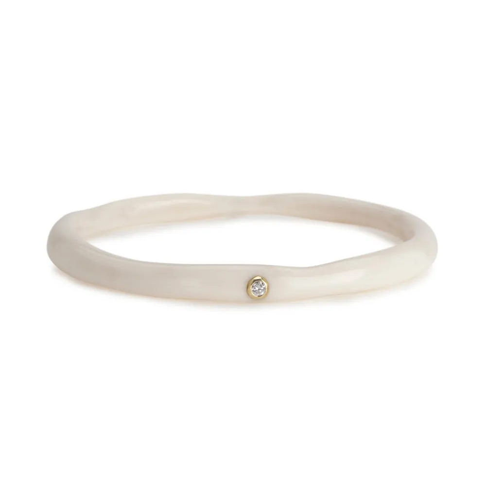 2 Diamond Ivory Resin Bangle (0.06ctw) sold by Ippolita