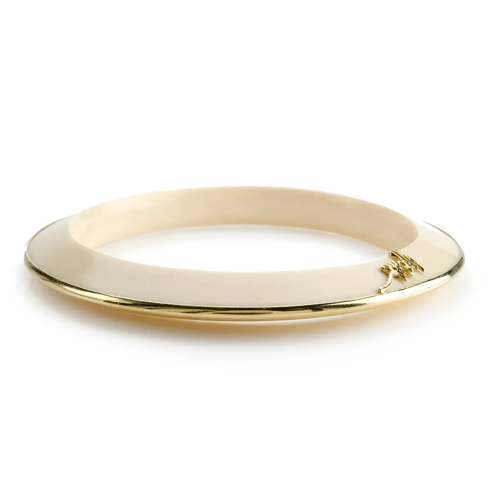 Ippolita Signature Resin Bangle in Ivory sold by Ippolita