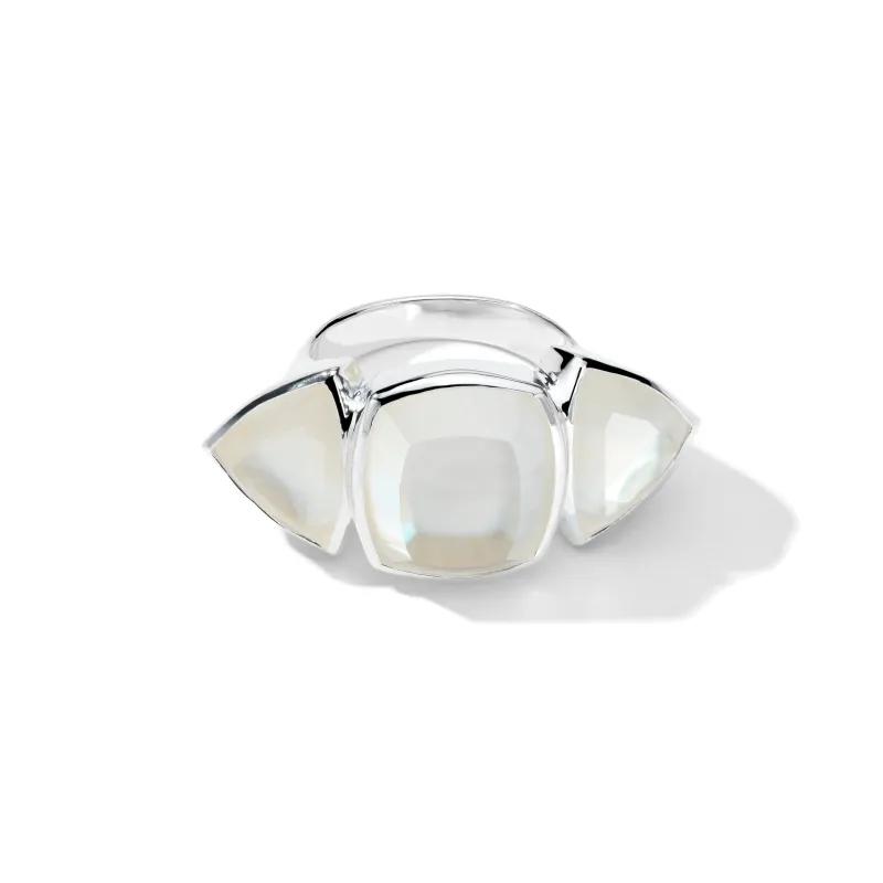 Large Mixed-Cut Cushion & Trillion Ring sold by Ippolita