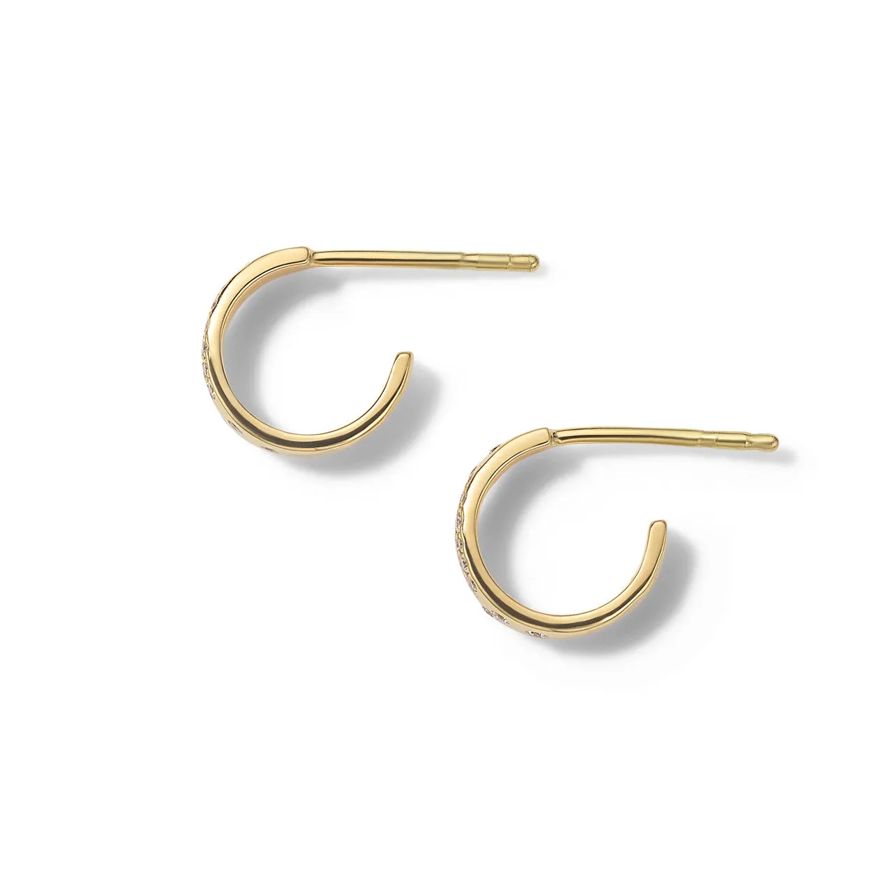 Huggie Diamond Hoop Earrings (.17ctw) sold by Ippolita product image thumbnail 2