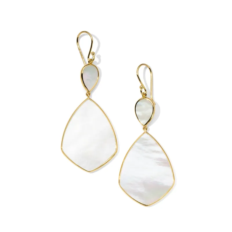 Large Snowman Drop Earrings made by Ippolita