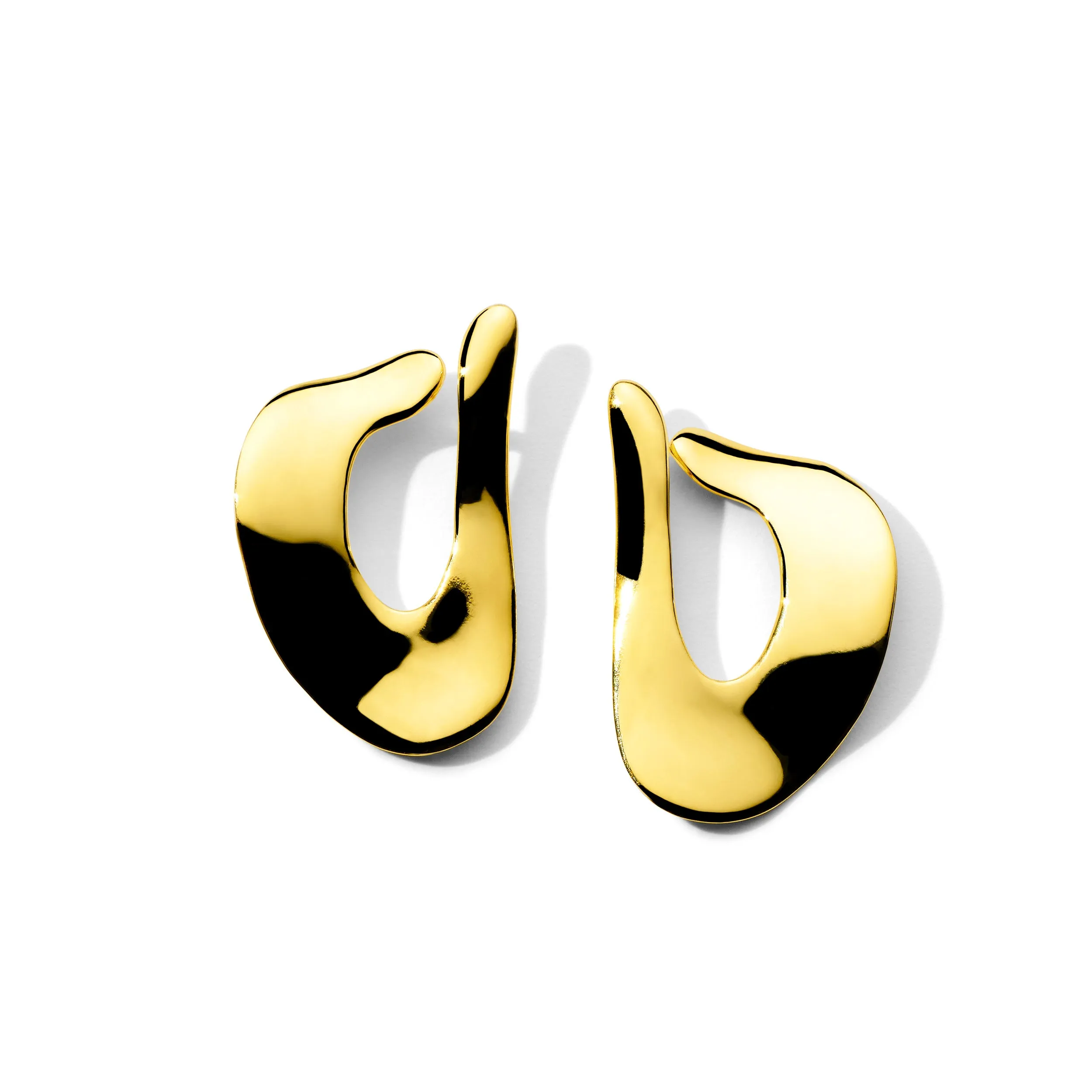 Small Wavy Organic Disc Post Earrings sold by Ippolita