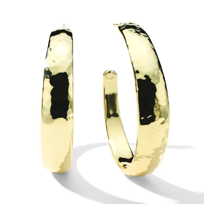 Large Hammered Hoop Earrings sold by Ippolita