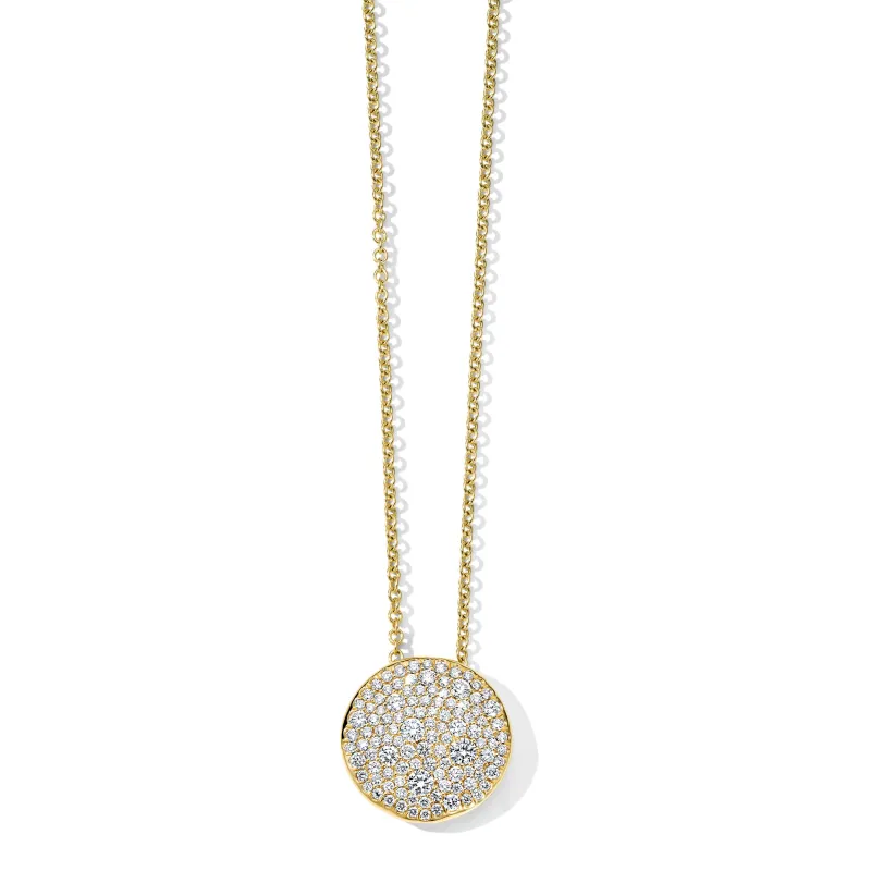Organic Surface Round Pavé Pendant Necklace (1.07ctw) sold by Ippolita