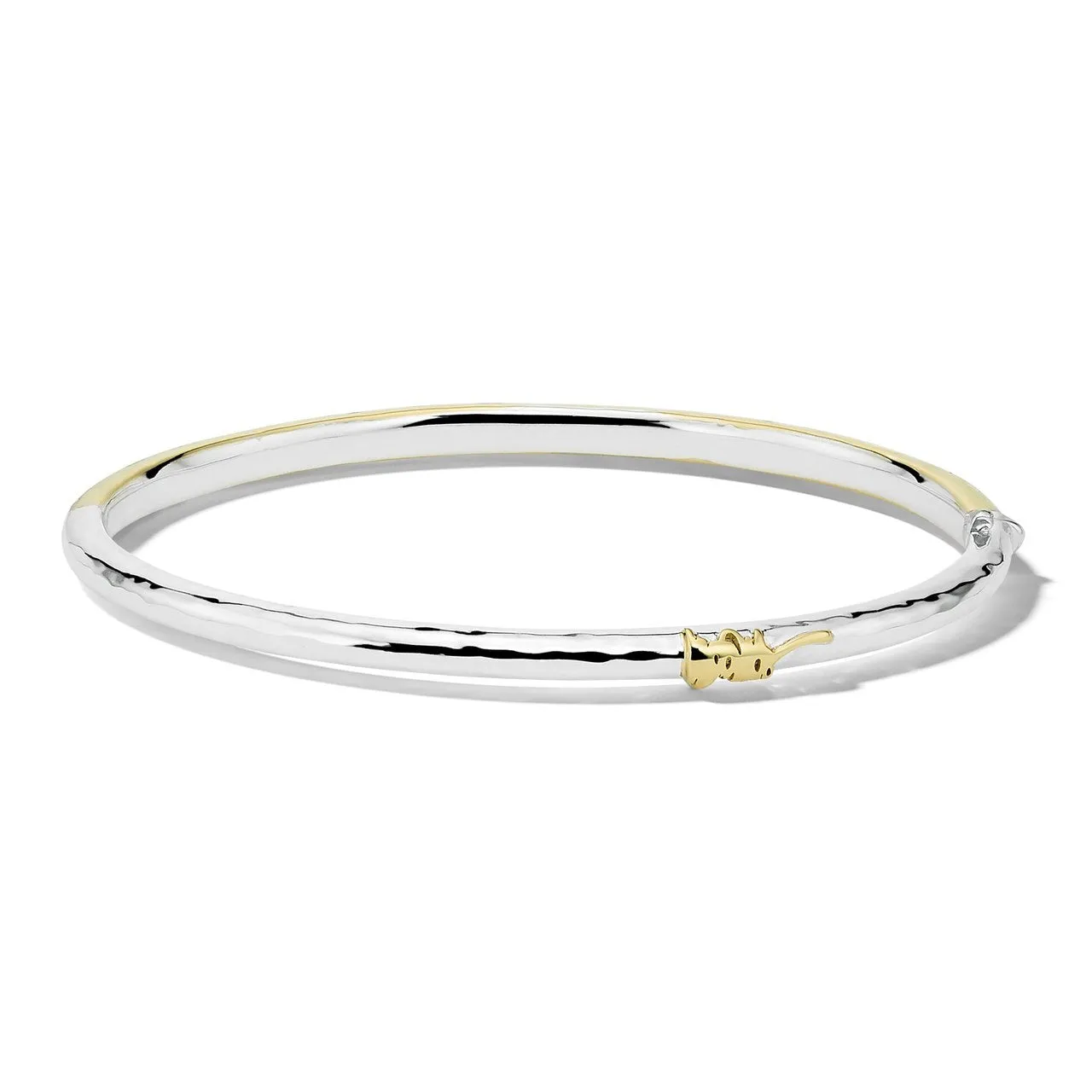 Skinny Crinkle Hammered Hinged Bangle sold by Ippolita