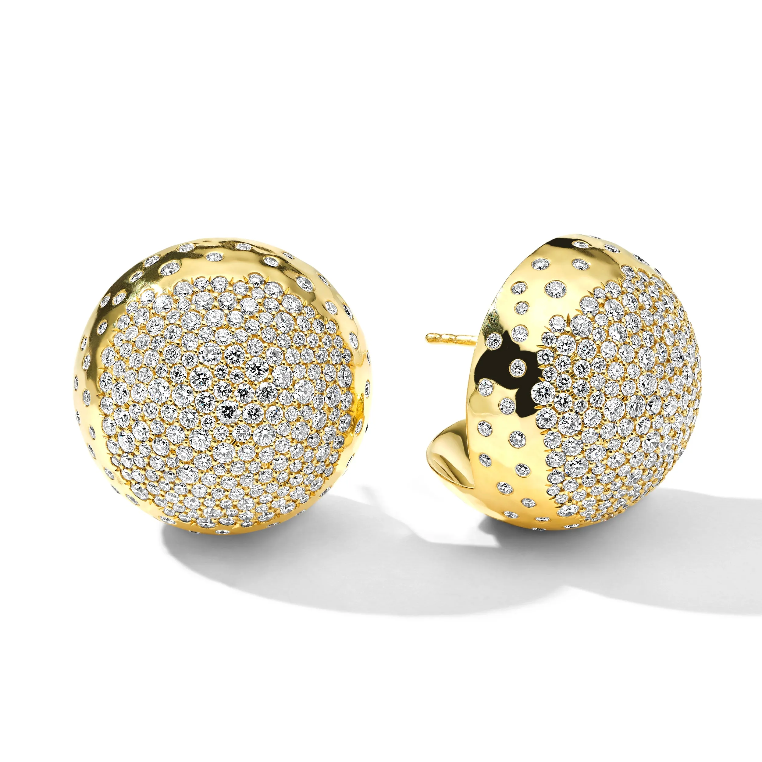 Chunky Sphere Diamond Pavé Earrings (4.81ctw) sold by Ippolita product image thumbnail 2