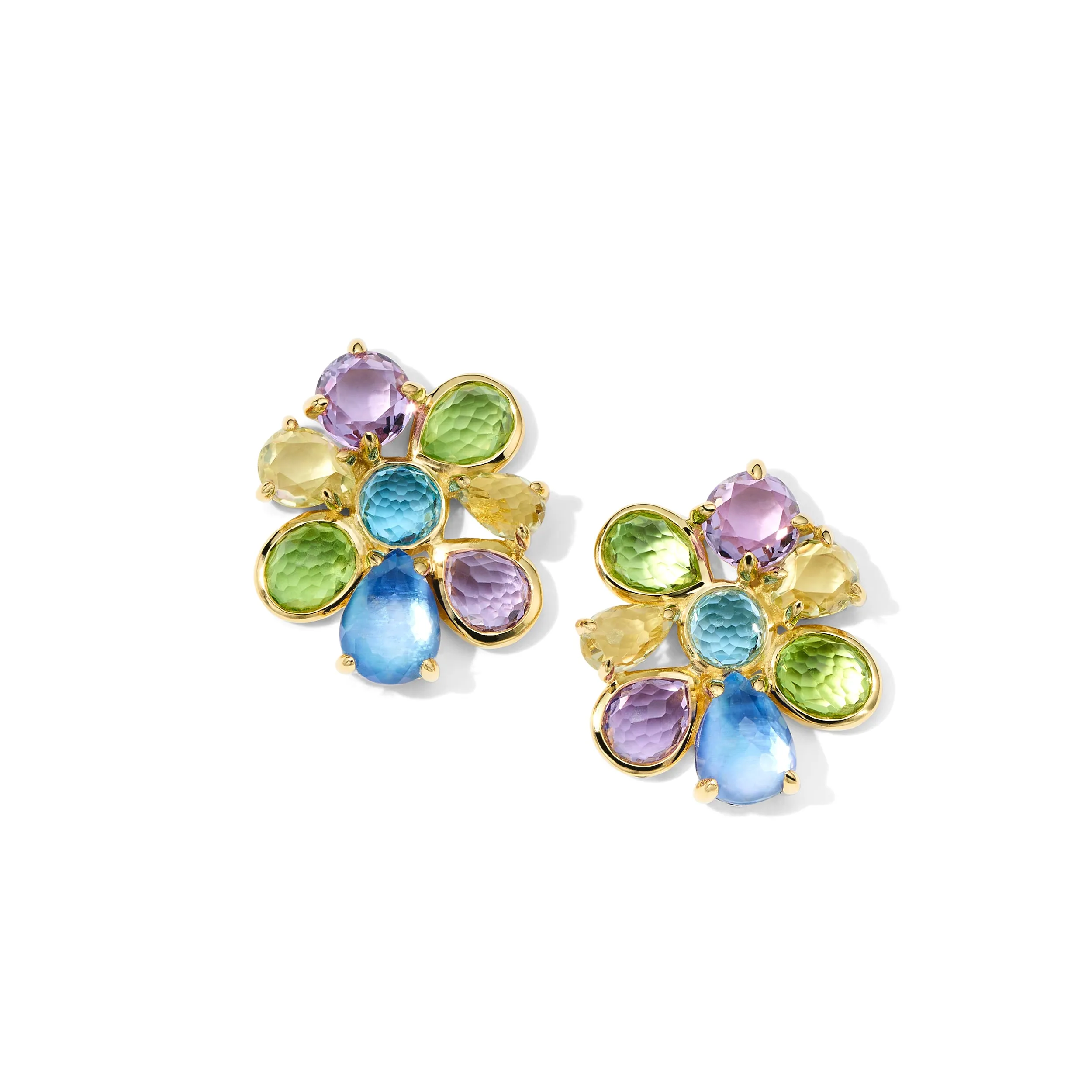 Small 8-Stone Cluster Earrings sold by Ippolita