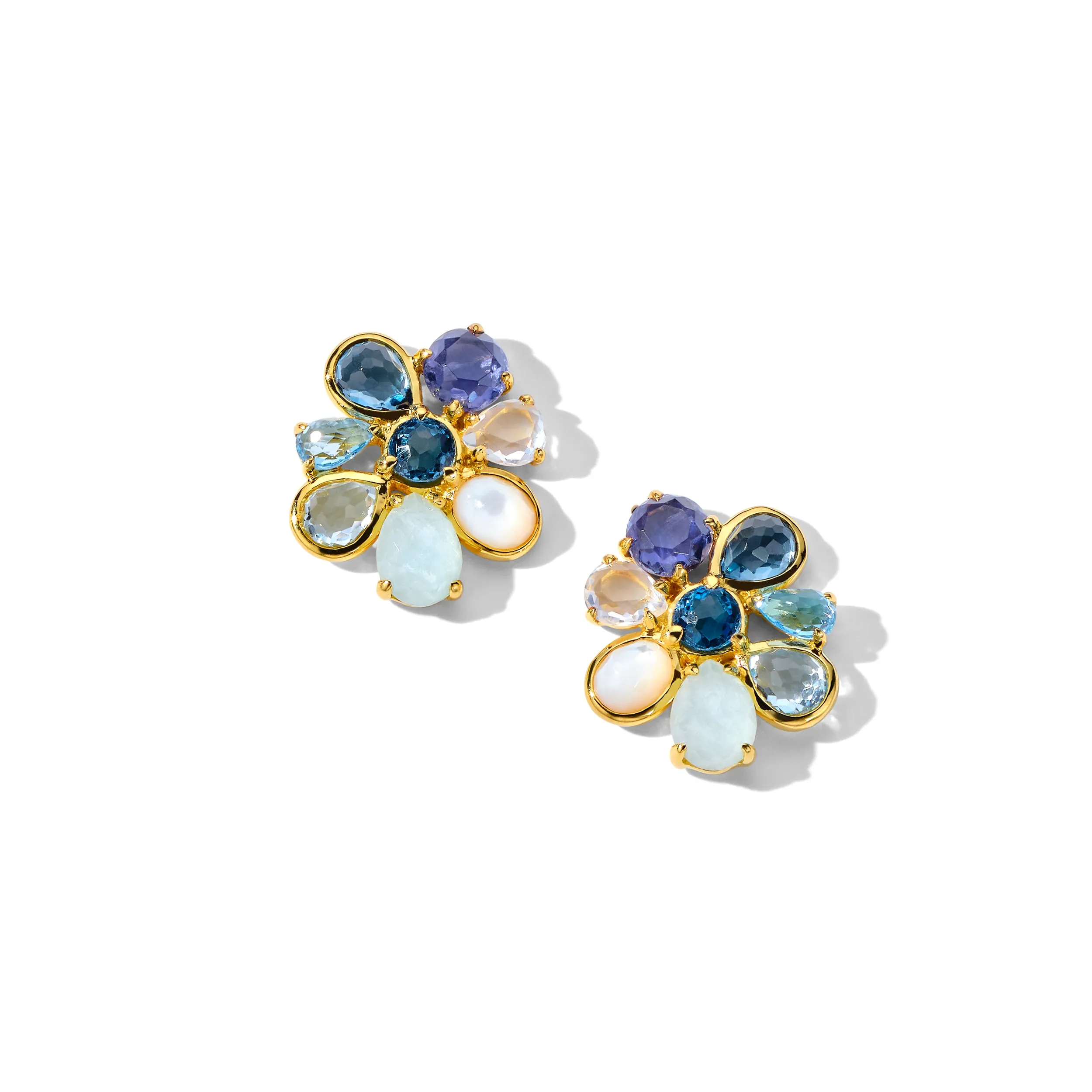 Small 8-Stone Cluster Earrings sold by Ippolita product image thumbnail 5