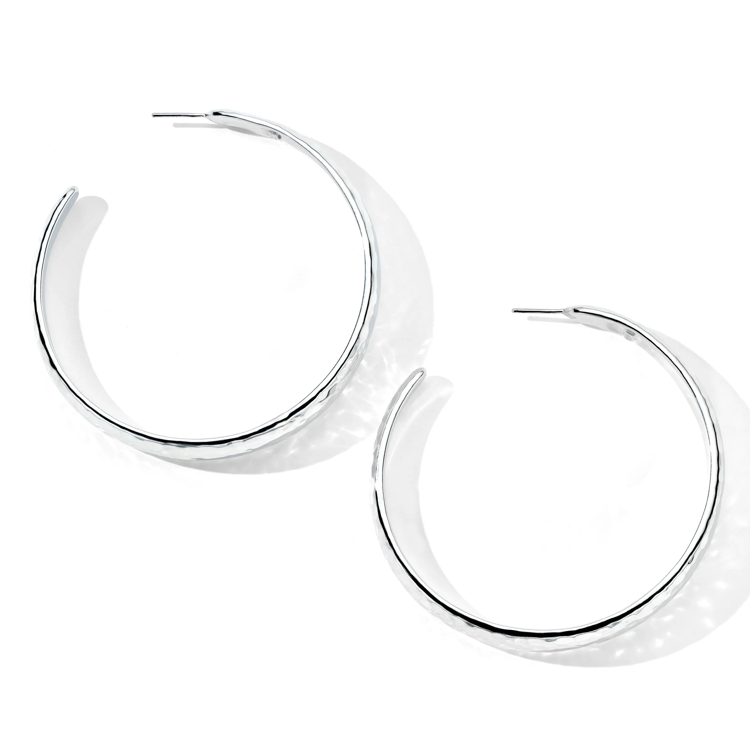Extra Large Hammered Hoop Earrings with Tapered Ends sold by Ippolita product image thumbnail 2
