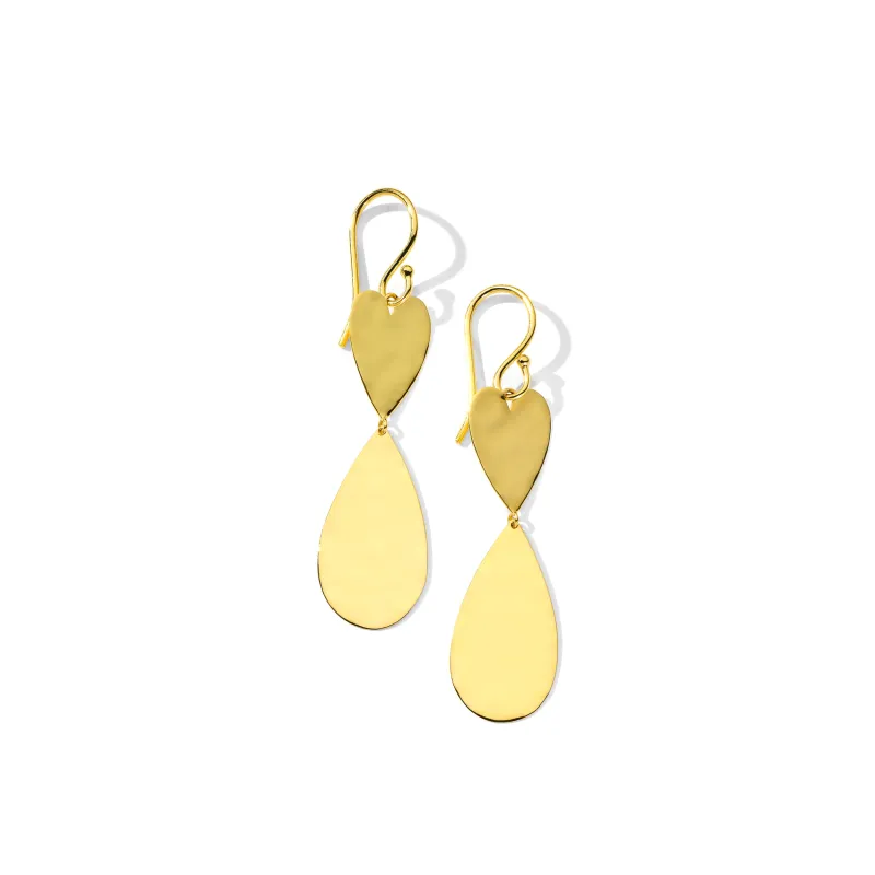 Crinkle Heart & Teardrop Dangle Earrings sold by Ippolita
