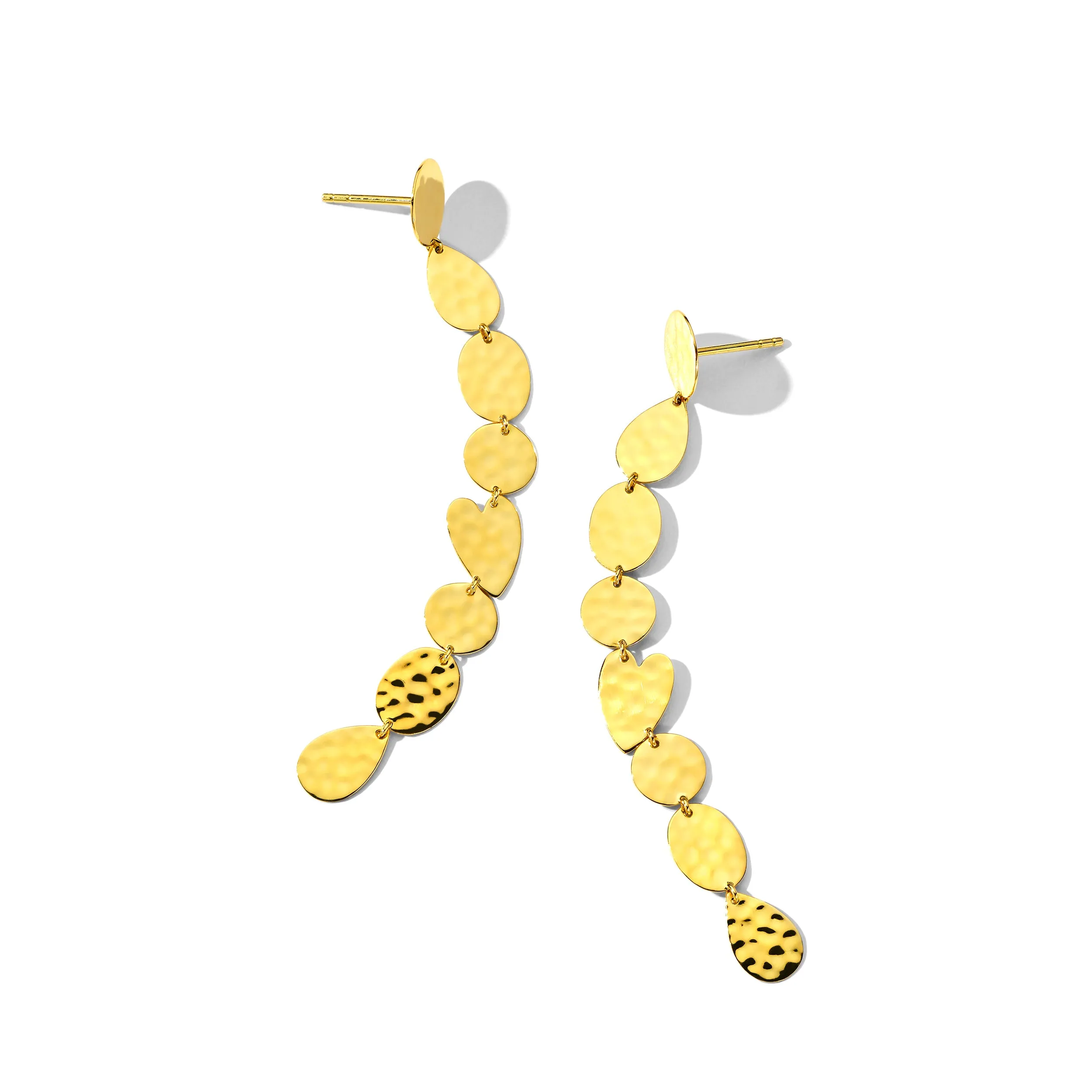Crinkle Mixed Shape Linear Heart Earrings sold by Ippolita product image thumbnail 2