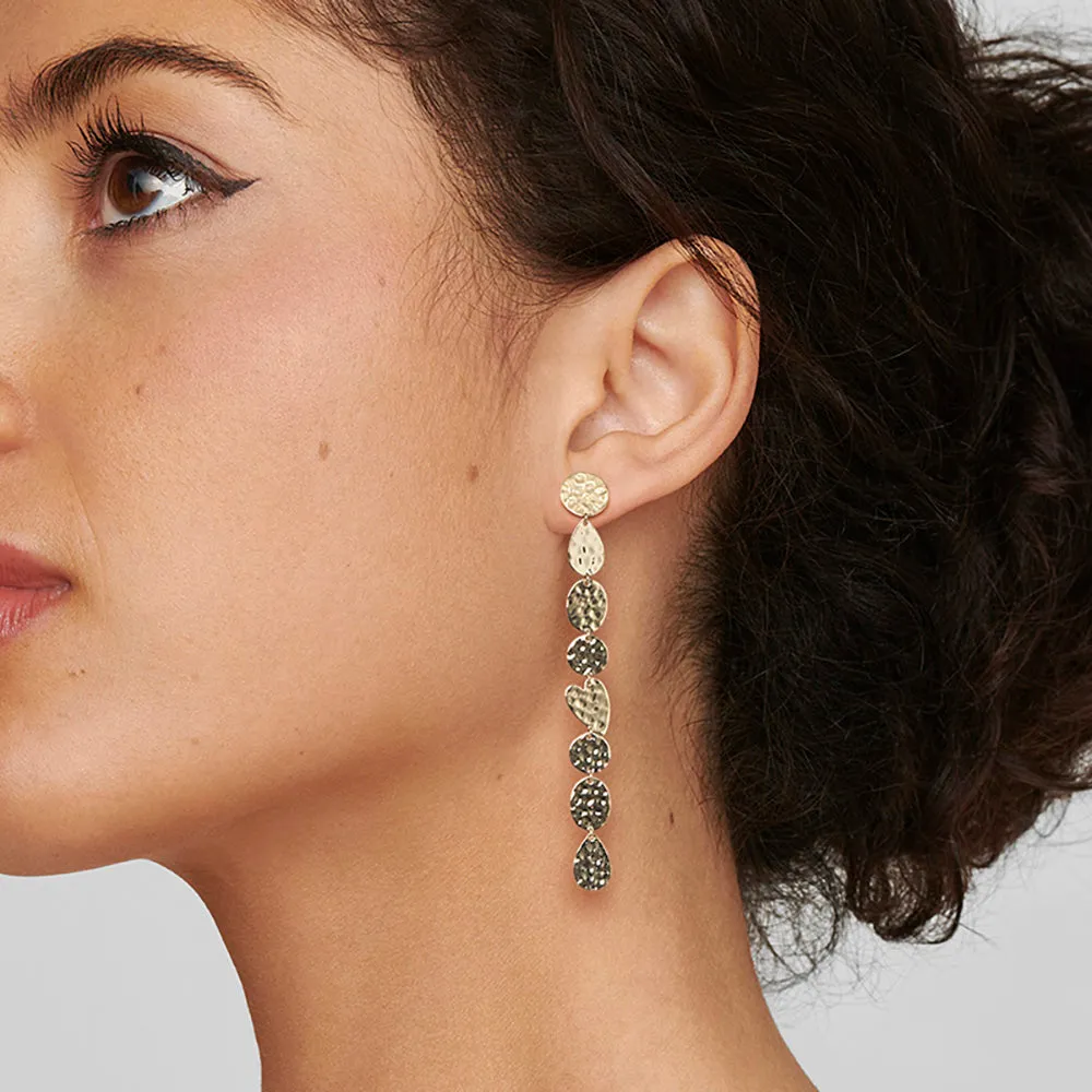 Crinkle Mixed Shape Linear Heart Earrings sold by Ippolita product image thumbnail 3