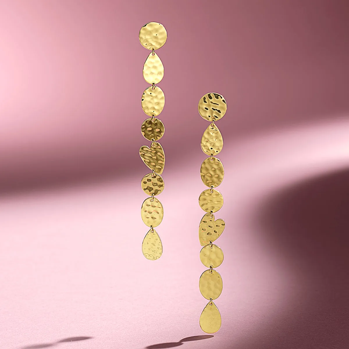 Crinkle Mixed Shape Linear Heart Earrings sold by Ippolita product image thumbnail 5