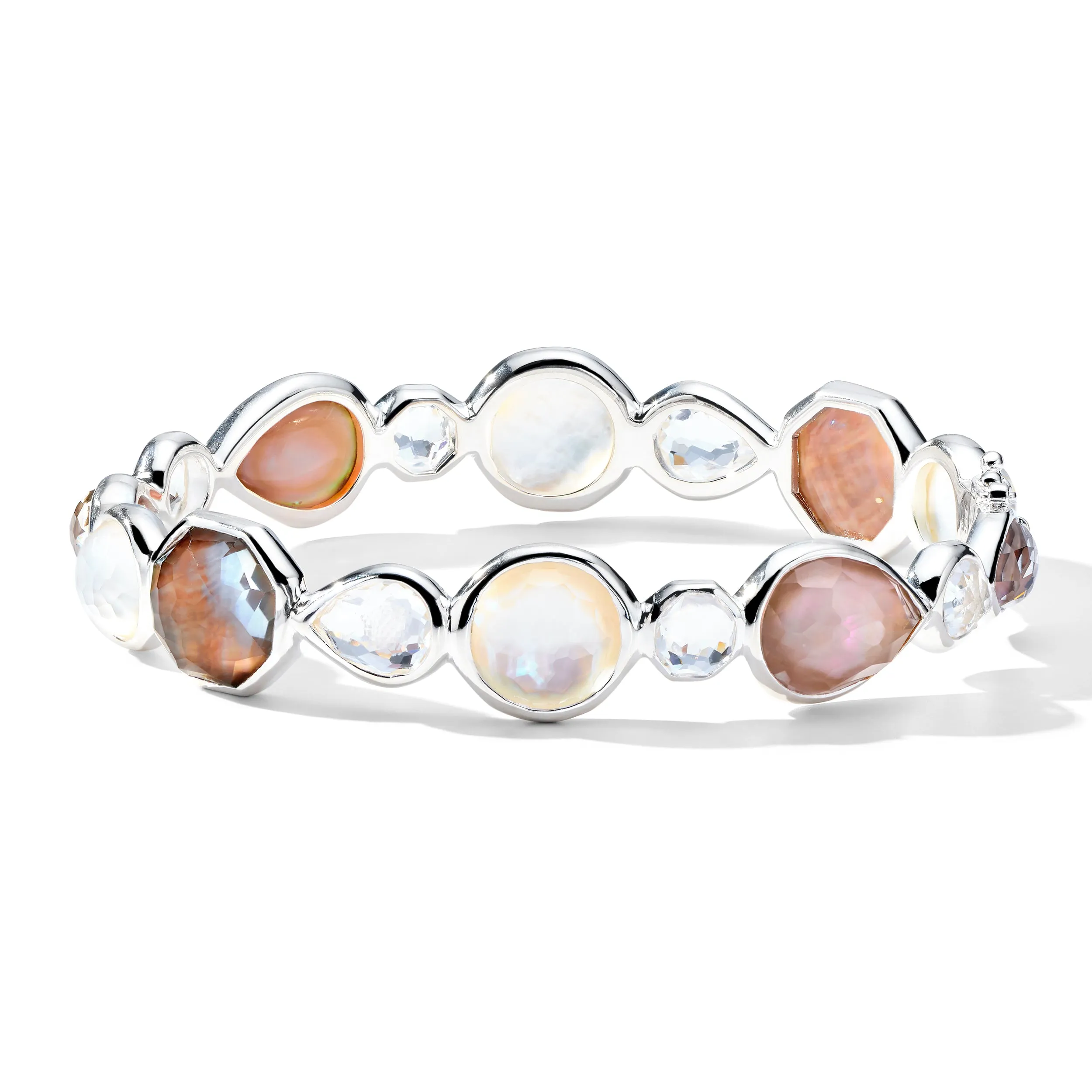Multi-Stone Hinged Bangle Bracelet sold by Ippolita