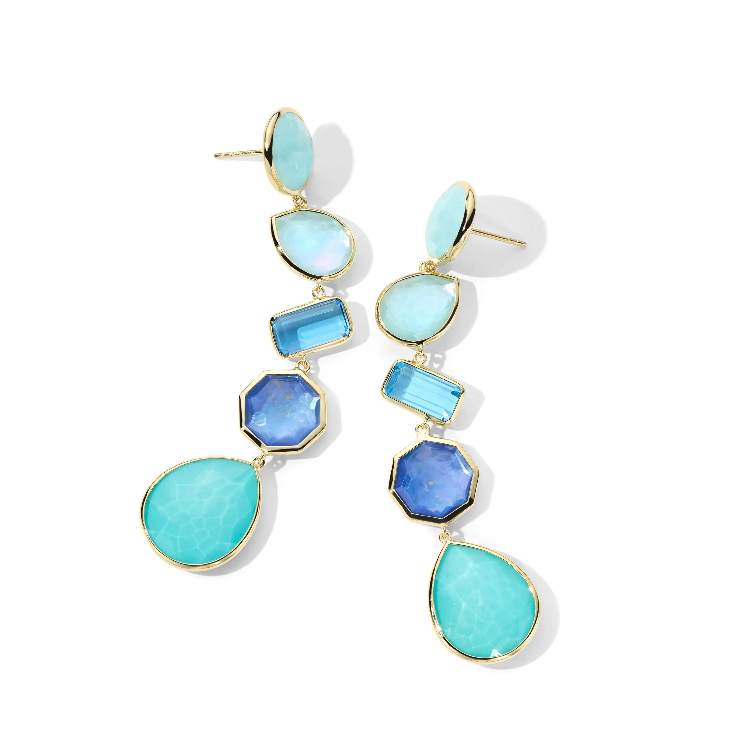 Large 5-Stone Linear Post Earrings sold by Ippolita product image thumbnail 2