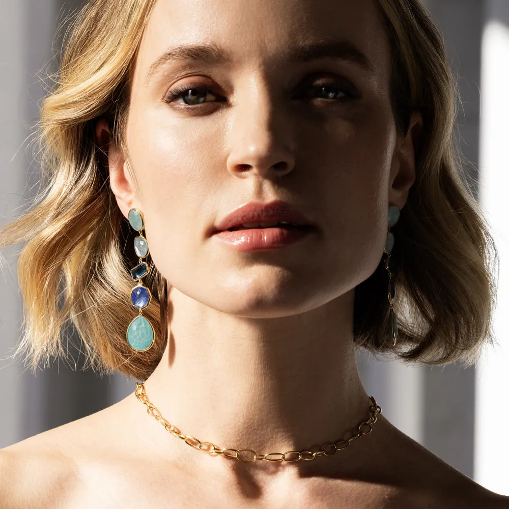 Large 5-Stone Linear Post Earrings sold by Ippolita product image thumbnail 3