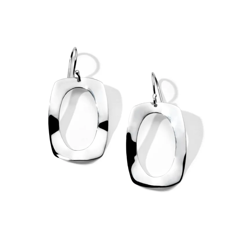 Rounded Rectangle Wavy Frame Earrings sold by Ippolita