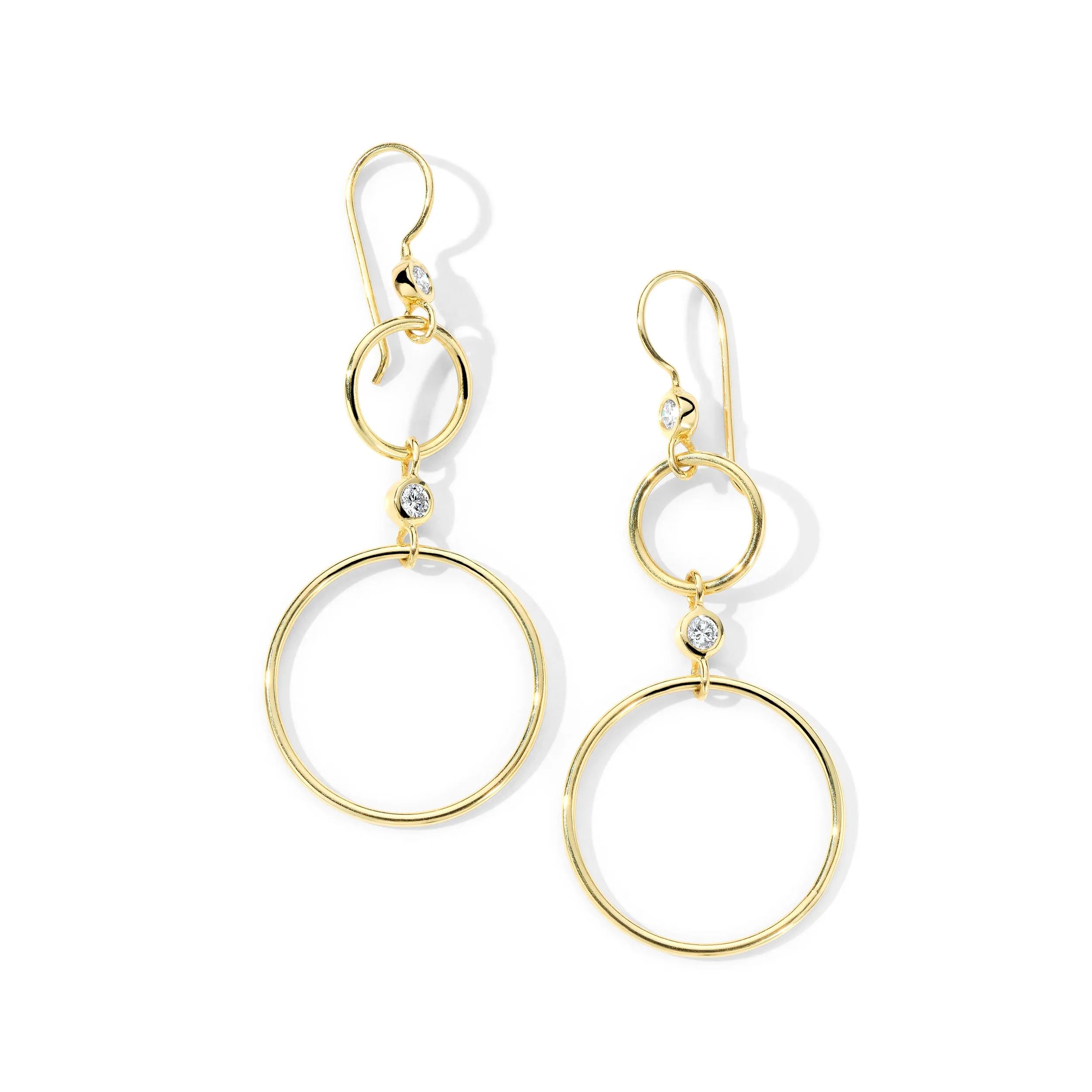 Round Links Jetset Earrings (.23ctw) sold by Ippolita