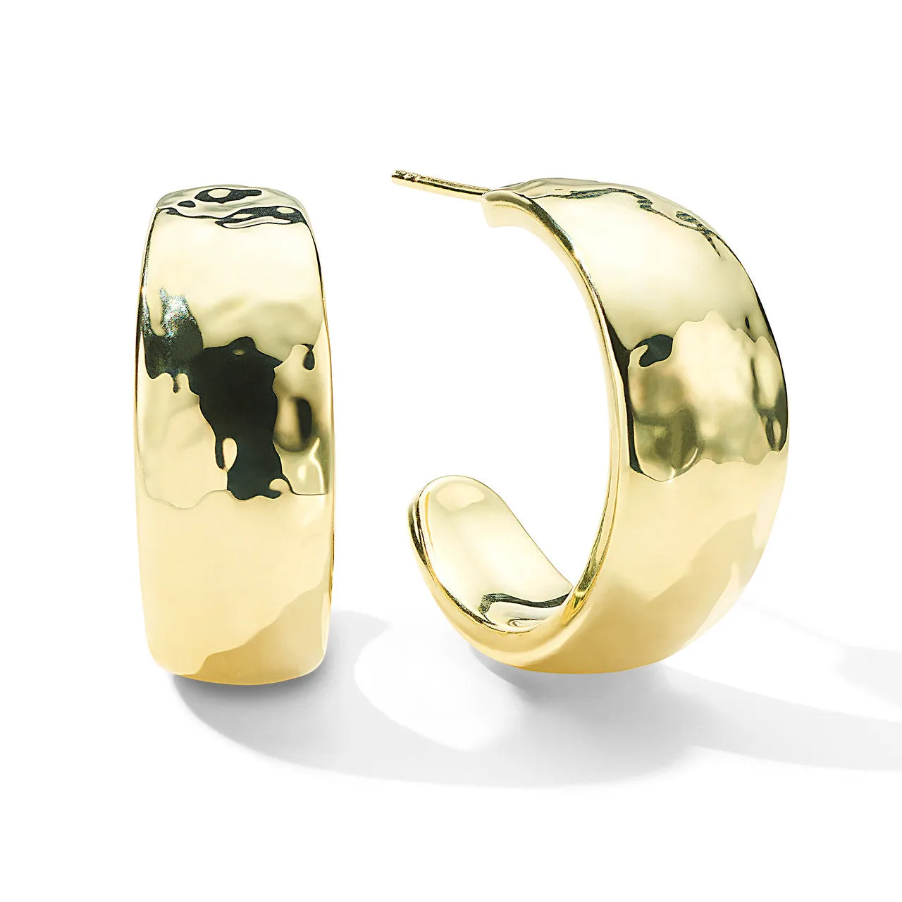 Thick Hammered Hoop Earrings sold by Ippolita