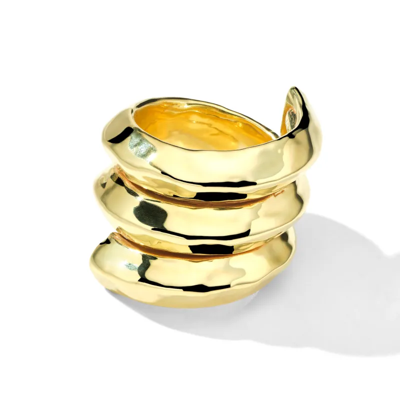 Organic Surface Triple Wrap Knife-Edge Ring sold by Ippolita