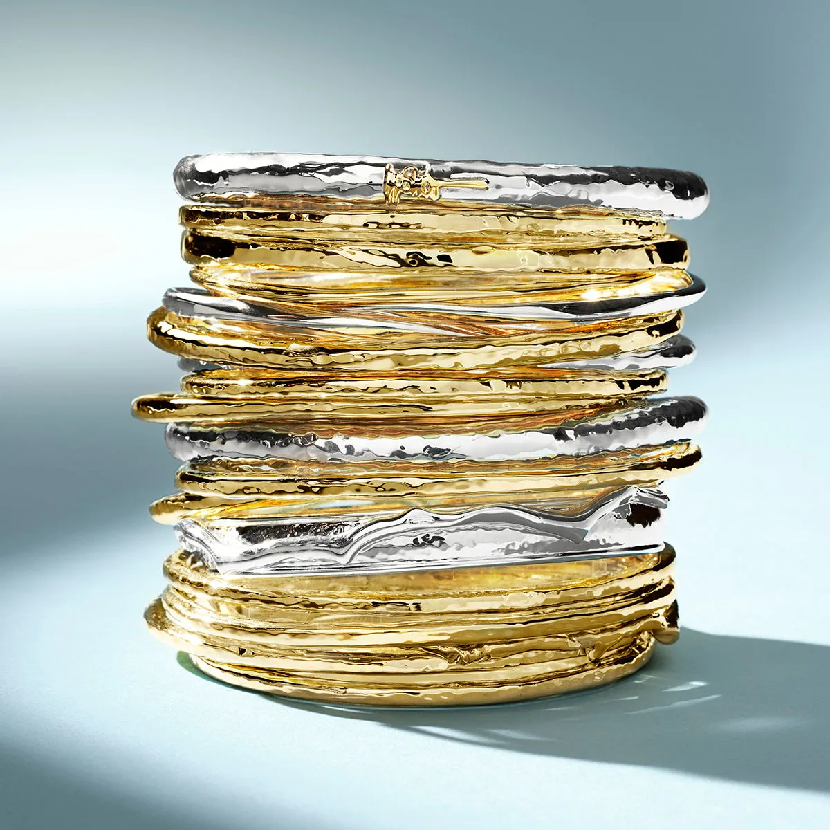 Flat Hammered Bangle Bracelet sold by Ippolita product image thumbnail 4