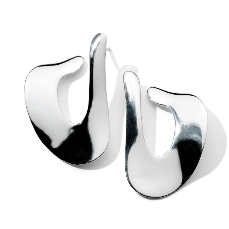 Wavy Organic Post Earrings made by Ippolita