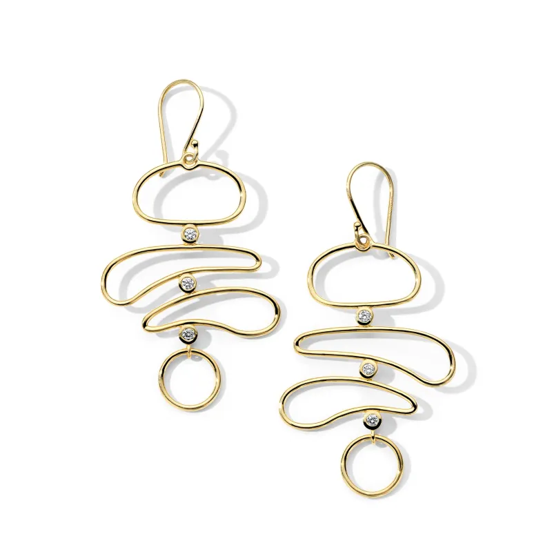 4-Tier Wire Drop Earrings (.20ctw) sold by Ippolita