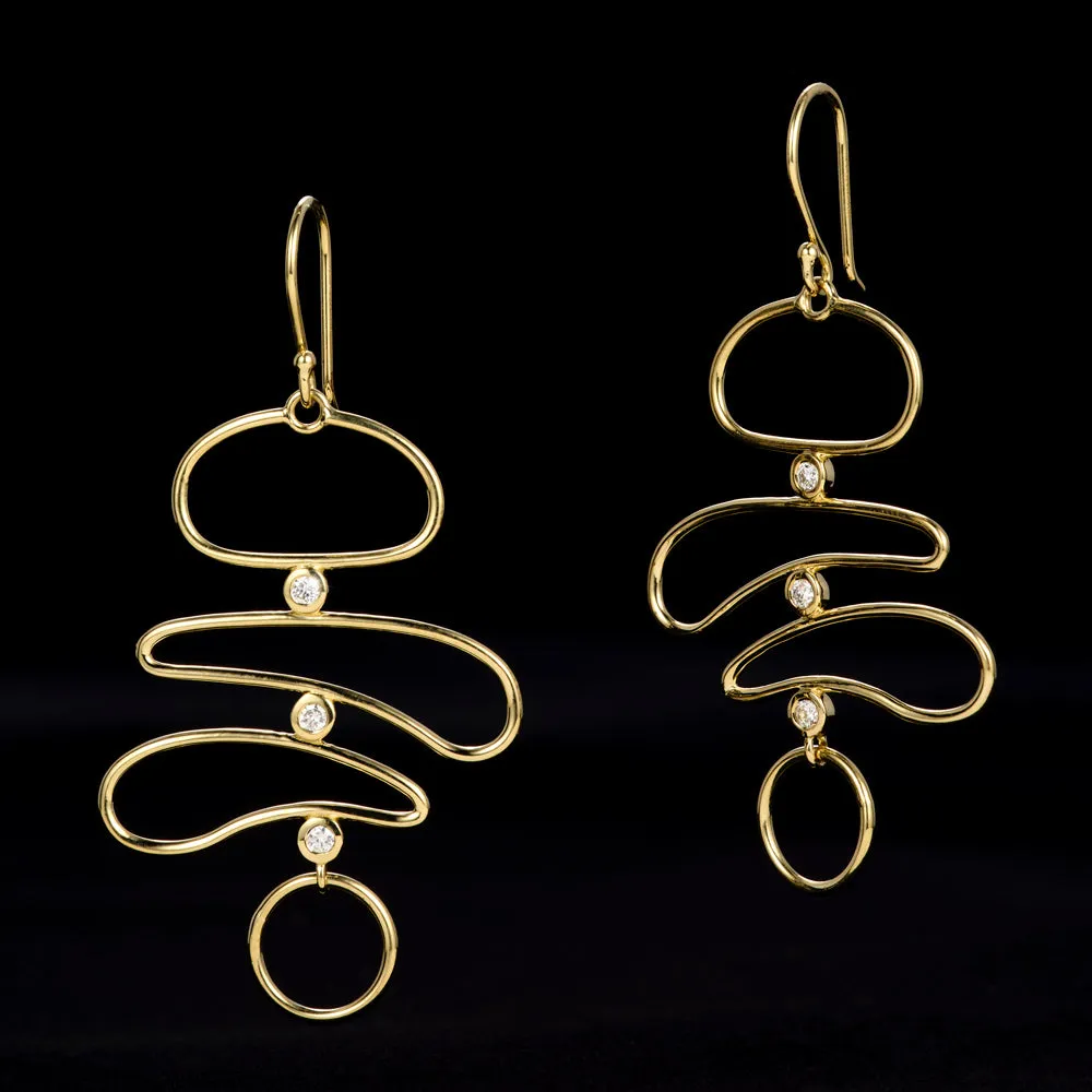 4-Tier Wire Drop Earrings (.20ctw) sold by Ippolita product image thumbnail 2