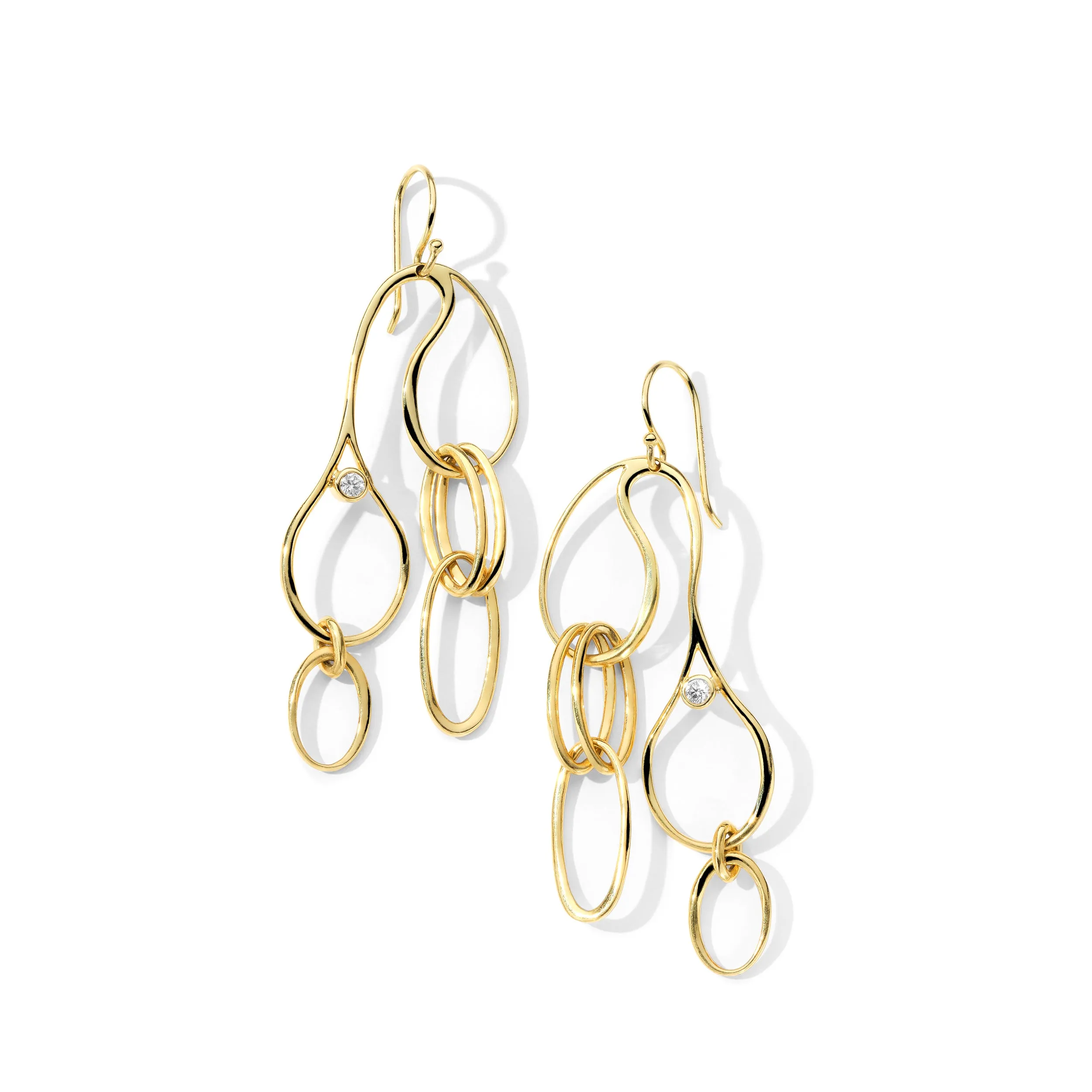 Squiggle Links Liquid Drops Earrings (.12ctw) sold by Ippolita