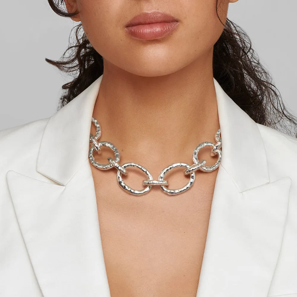 Large Linked Hammered Bastille Necklace sold by Ippolita product image thumbnail 3
