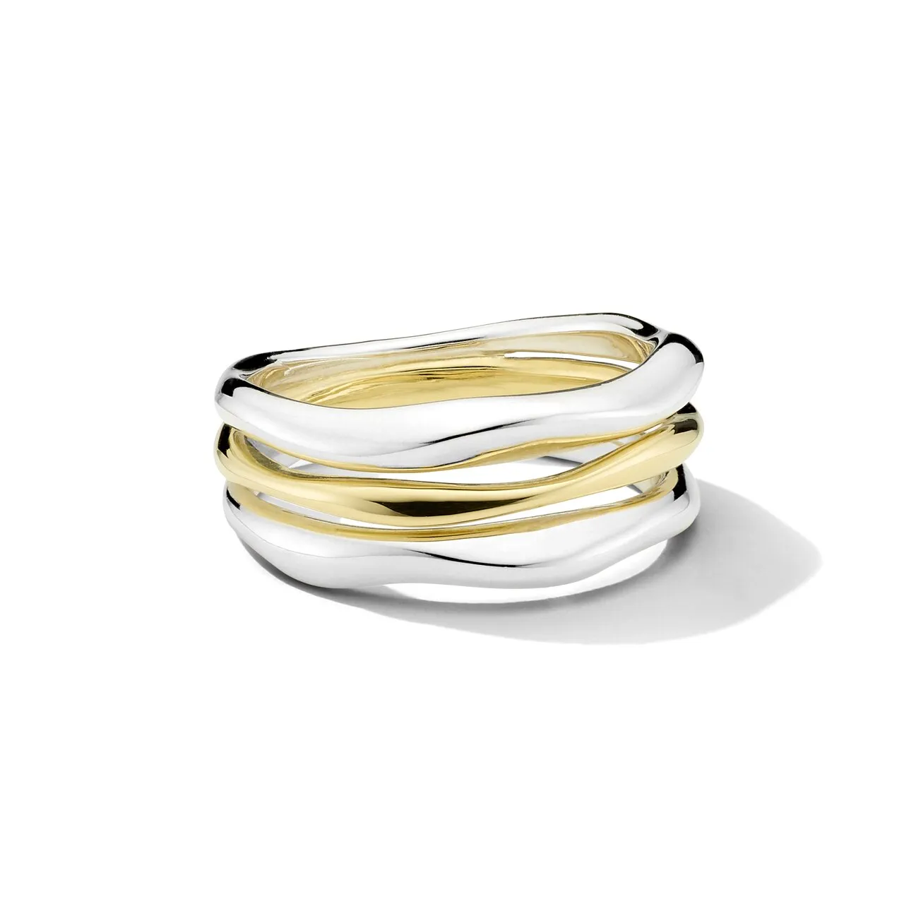 Triple-Band Squiggle Ring sold by Ippolita