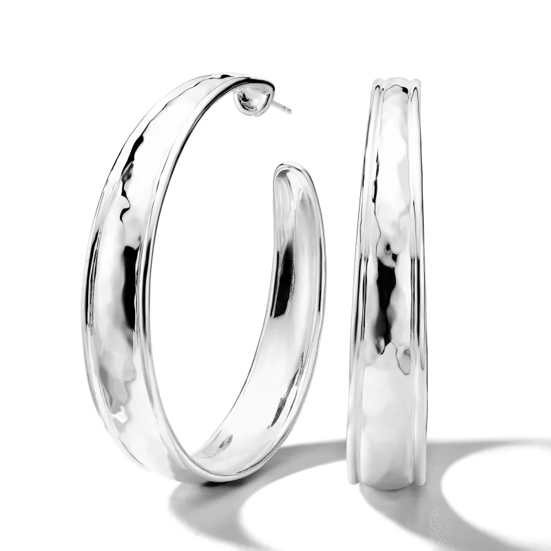 Large Goddess Hoop Earrings made by Ippolita