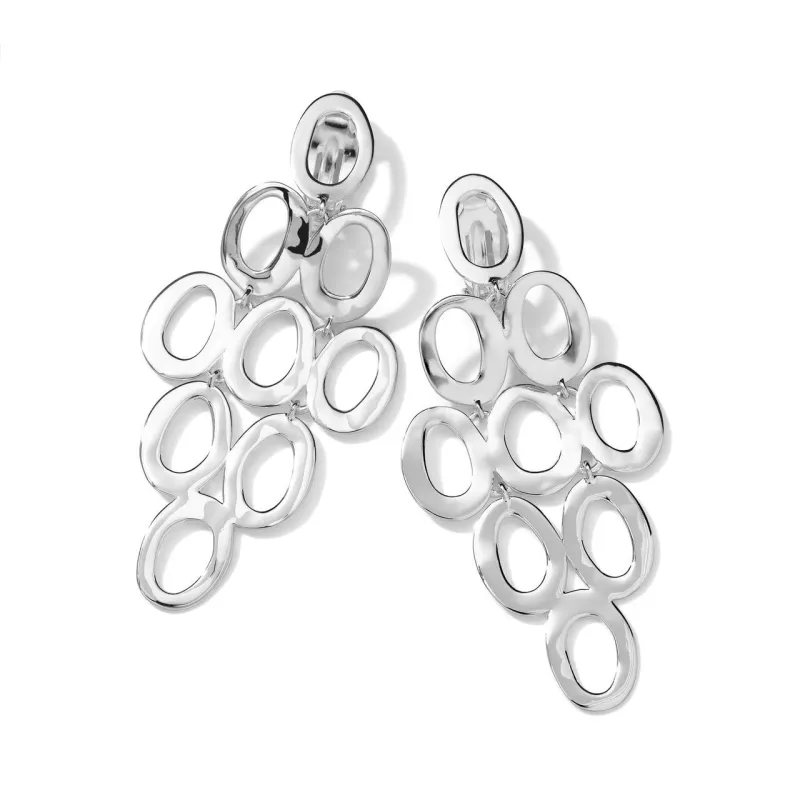 Open Oval Cascade Clip Earrings made by Ippolita