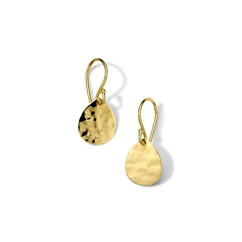 Small Crinkle Teardrop Earrings made by Ippolita