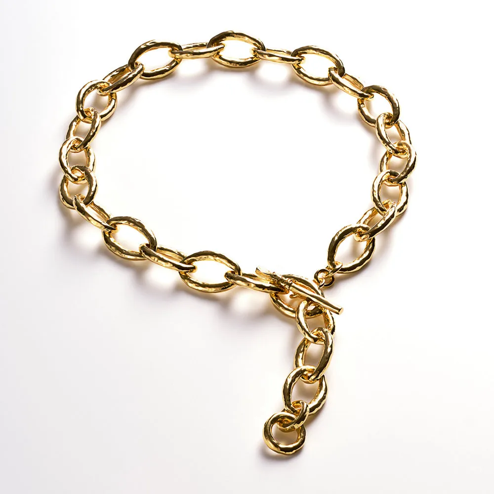 Short Hammered Bastille Link Necklace 18" sold by Ippolita product image thumbnail 5