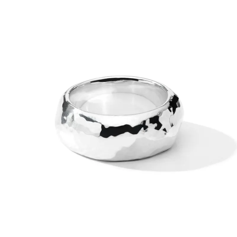 Hammer Wide Dune Band Ring made by Ippolita