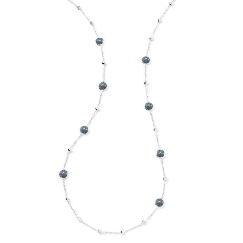 Ball and Stone Station Necklace made by Ippolita