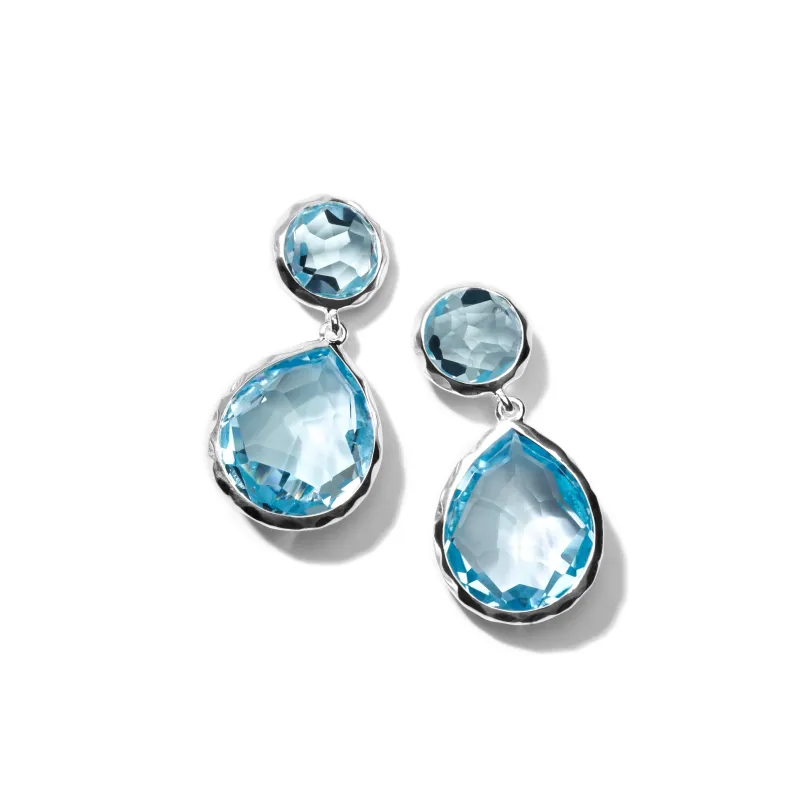 2 Stone Dangle Post Earrings made by Ippolita