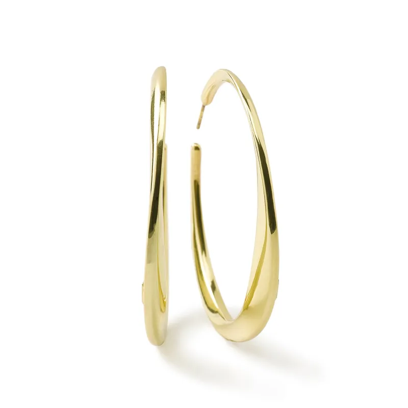 Large Twisted Hoop Earrings made by Ippolita